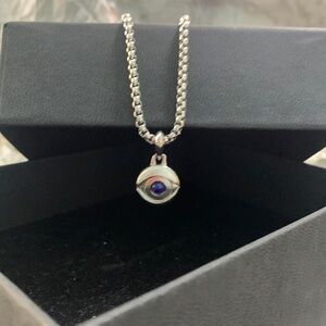 David Yurman Evil Eye Amulet Sterling Pendant